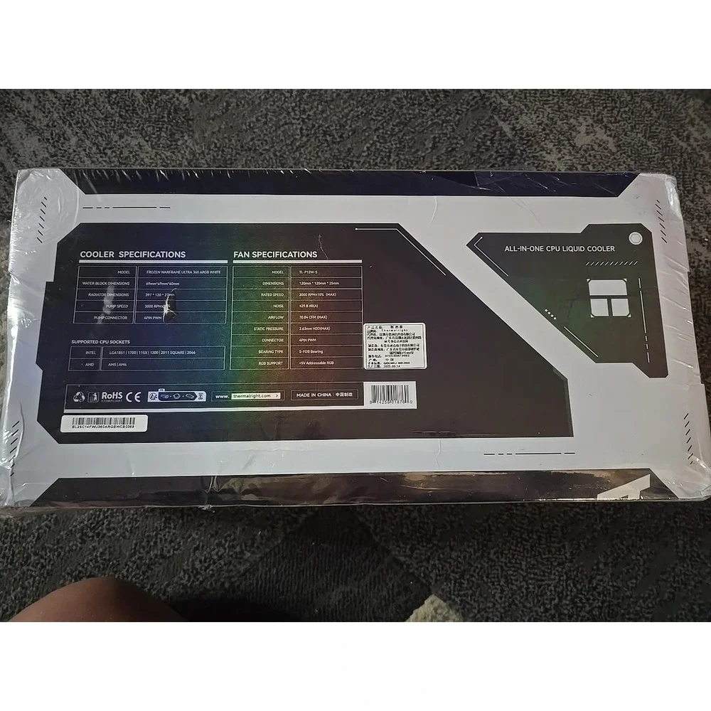 Thermalight‎ Grand Vision 360 ARGB White All In One CPU Liquid Cooler(white)
